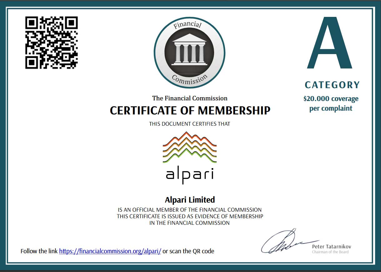 сертификат альпари